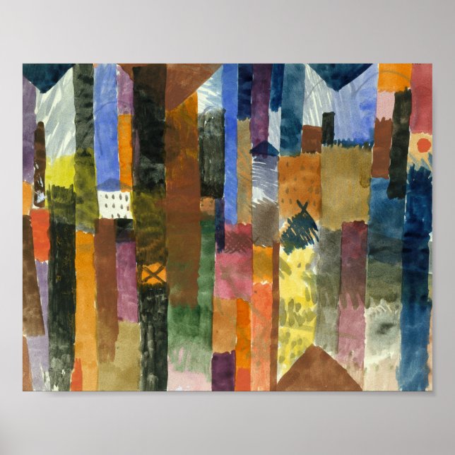 Vor der Stadt : Paul Klee 1915 Poster (Vorne)