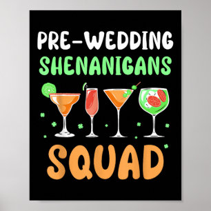 Vor Hochzeit Shenanigans Squad Party Groom Bachelo Poster