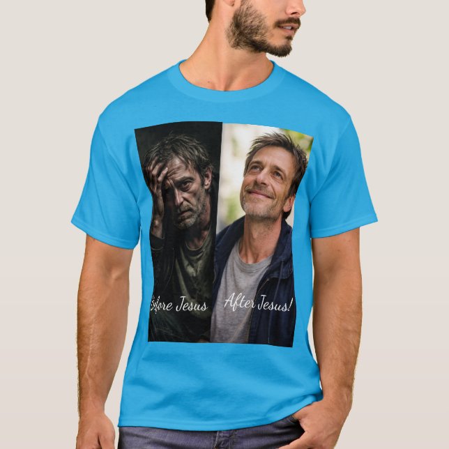 Vor Jesus Nach Jesus T-Shirt (Vorderseite)