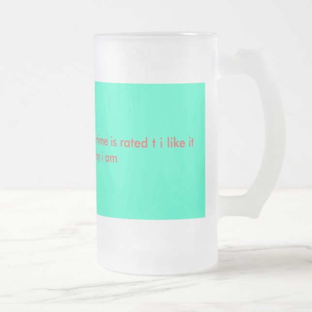 vor jugendlich Anime-Tasse Mattglas Bierglas (Rechts)