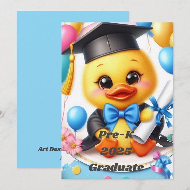 Vor-K 2025 Graduate Style 2 Einladung (Vorne/Hinten)