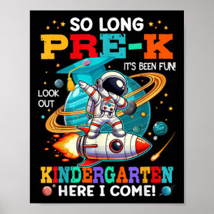 Vor-k Abschluss Funny Preschool Graduate Boys Gir Poster