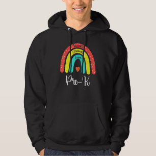Vor-K-Crew Lehrer Erster Tag der Schule Rainbow Te Hoodie