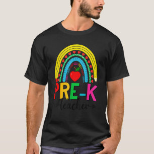 Vor-K-Lehrer-Regenbogen zum ersten Schultag T-Shirt