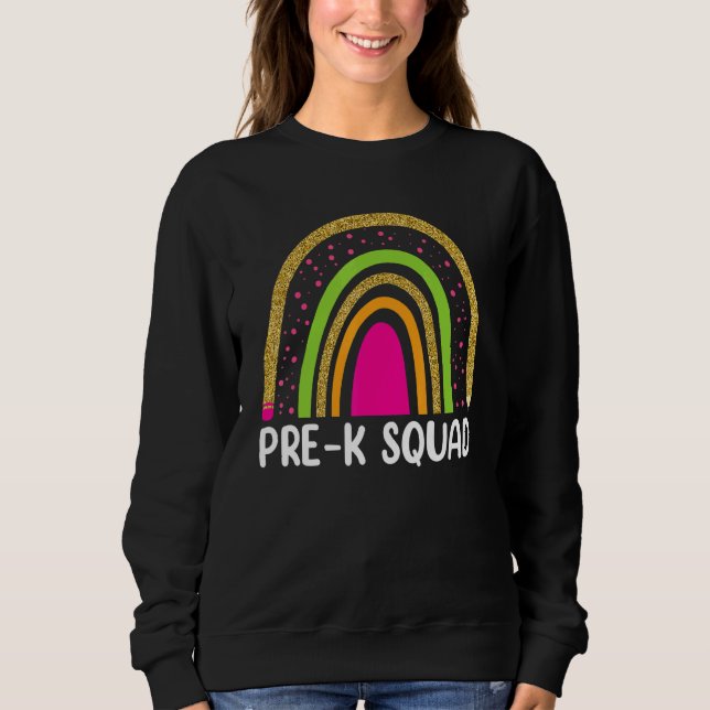 Vor-K-Lehrer Squad 1. Schulrabatt Sweatshirt (Vorderseite)