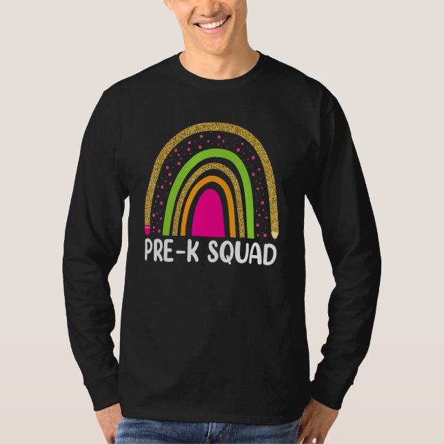 Vor-K-Lehrer Squad 1. Schulrabatt T-Shirt (Vorderseite)