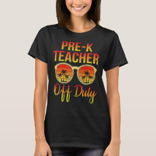 Vor-K-Lehrer von der Pflicht Retro Sommer Sonnenbr T-Shirt