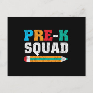 Vor-K-Schulleiter für Squad-Schüler - Matching Kid Postkarte