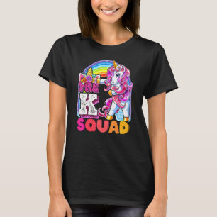 Vor K Squad Flossen Einhorn zurück zu Schulmädchen T-Shirt