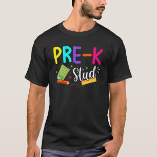 Vor-K-Student zurück zum Jungen Mädchen T-Shirt