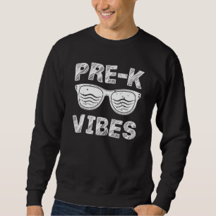 Vor K Vibes Erster Tag der Vorschule Kinder zurück Sweatshirt