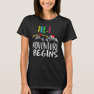 Vor K, wo das Abenteuer Lehrer zurück zu lehren be T-Shirt