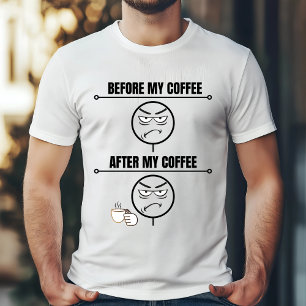 Vor Kaffeestimmung - Funny Morning Design T-Shirt
