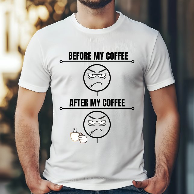 Vor Kaffeestimmung - Funny Morning Design T-Shirt (Von Creator hochgeladen)