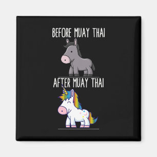 Vor Muay Thai Unicorn Kämpfen Boxing Magnet