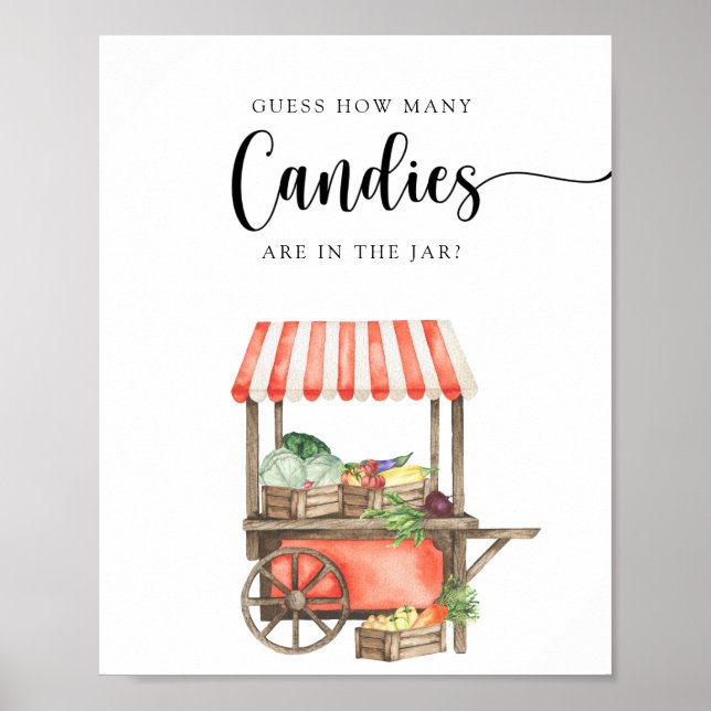 Vor Ort angebaute Babydusche - raten Sie mal, wie  Poster (Vorne)