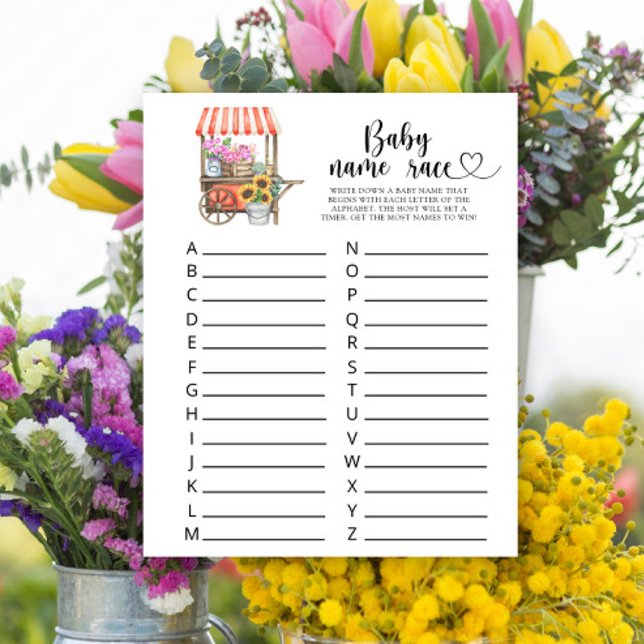 Vor Ort angebaute Blume Kinderdusche - Kindernamen (Von Creator hochgeladen)