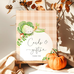 Vor Ort angebaute Herbstgemüse - Karten und Gesche Poster