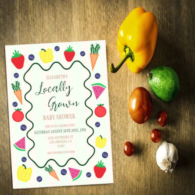 Vor Ort gebaute Baby-Dusche auf dem Bauernmarkt Acryleinladungen (Von Creator hochgeladen)