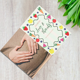 Vor Ort gebaute Baby-Dusche auf dem Bauernmarkt Dankeskarte