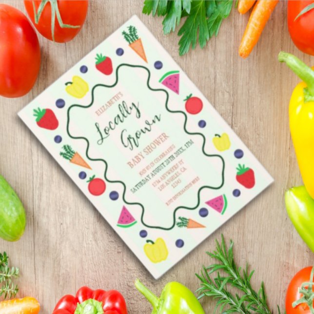 Vor Ort gebaute Baby-Dusche auf dem Bauernmarkt Einladung (Von Creator hochgeladen)