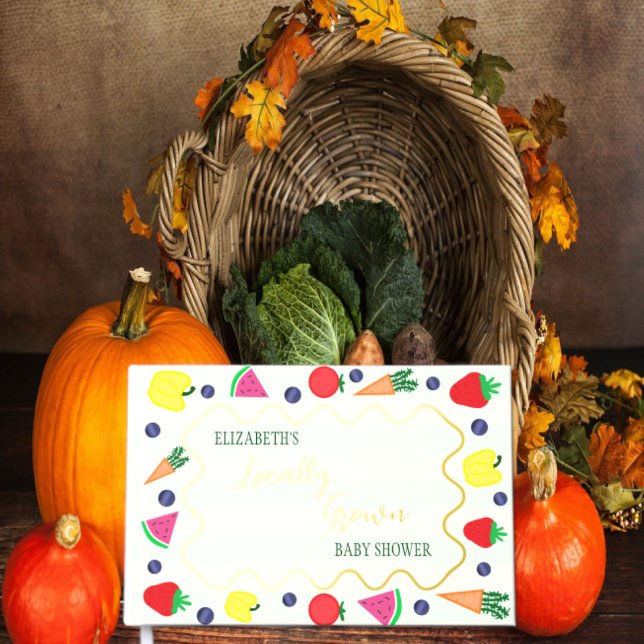 Vor Ort gebaute Baby-Dusche auf dem Bauernmarkt Gästebuch (Von Creator hochgeladen)