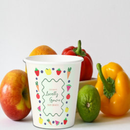 Vor Ort gebaute Baby-Dusche auf dem Bauernmarkt Pappbecher