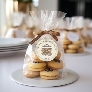 Vor Ort gebaute Baby-Dusche auf dem Bauernmarkt Runder Aufkleber