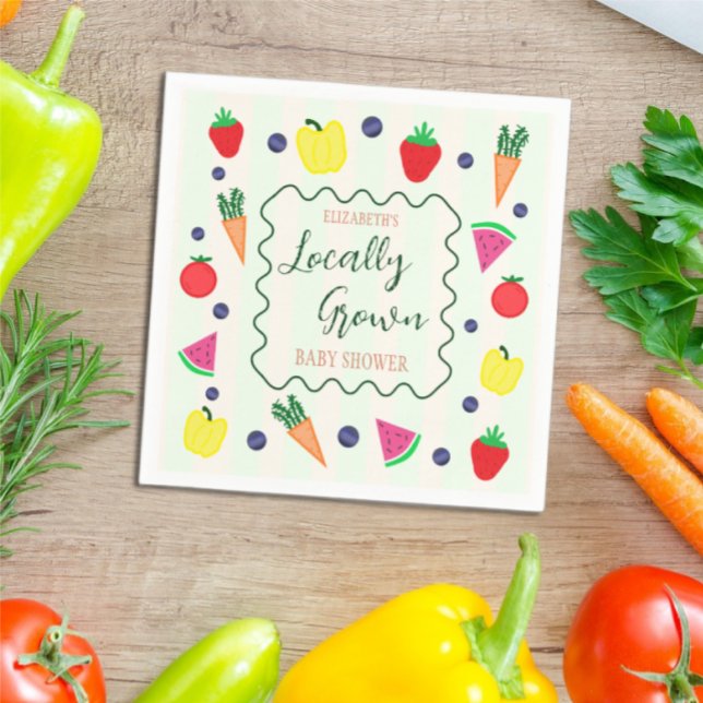 Vor Ort gebaute Baby-Dusche auf dem Bauernmarkt Serviette (Von Creator hochgeladen)