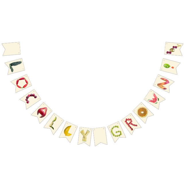 Vor Ort gebaute Babydusche - Bauernmarkt Wimpelkette (Alle)