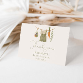 Vor Ort gebaute Babydusche Dankeskarte