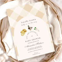 Vor Ort gebaute Babydusche