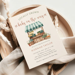 Vor Ort gebaute Babydusche Einladung