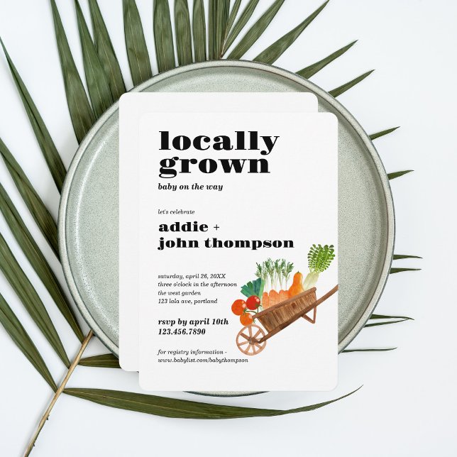 Vor Ort gebaute Babydusche | Einladung | Minimal (Von Creator hochgeladen)