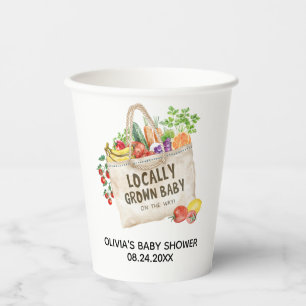 Vor Ort gebaute Babydusche Pappbecher