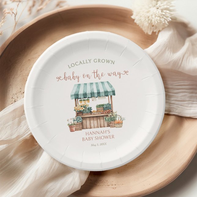 Vor Ort gebaute Babydusche Pappteller (Von Creator hochgeladen)