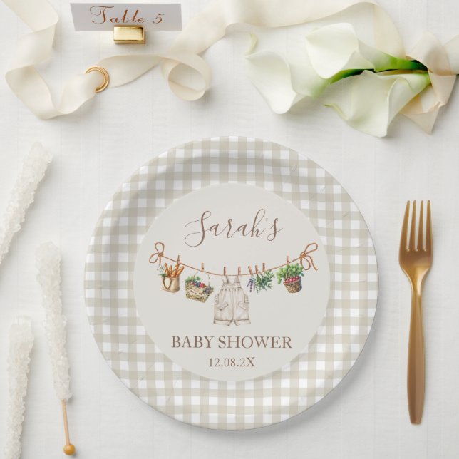 Vor Ort gebaute Babydusche Pappteller (Hochzeit)