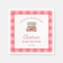 Vor Ort gebaute Babydusche Serviette