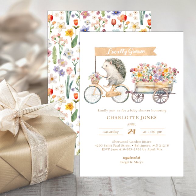 Vor Ort gebaute Wasserfarben-Babydusche Einladung (Whimsical Baby Shower Invite)