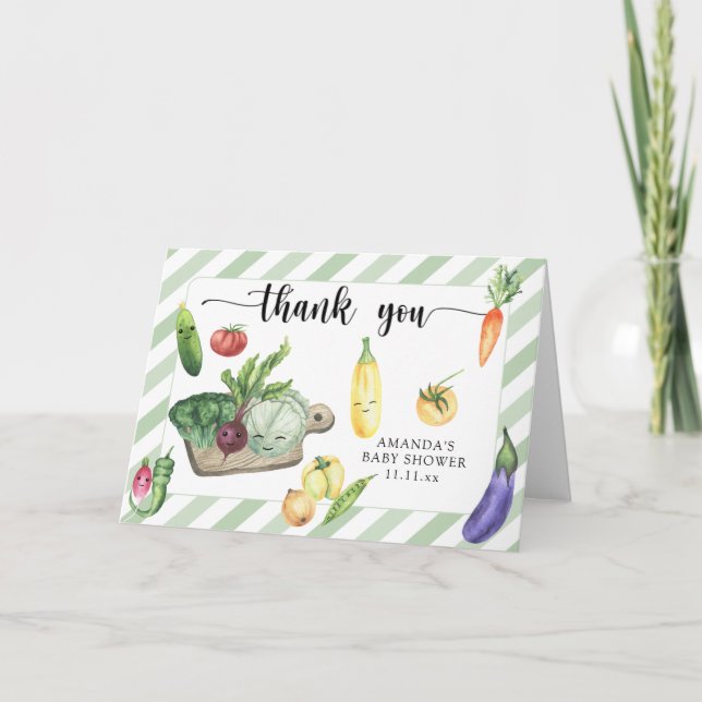 Vor Ort gewachsene Babydusche danke (Vorderseite)