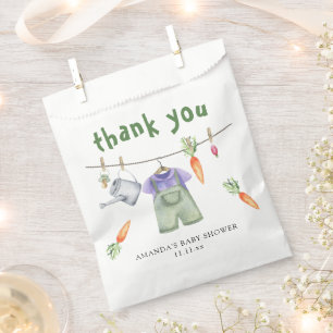 Vor Ort gewachsene Babydusche danke Geschenktütchen