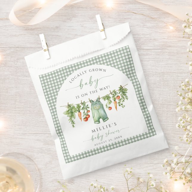 Vor Ort gezüchtete Babydusche begünstigen die Beut Geschenktütchen (Ausgeschnitten)