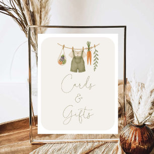 Vor Ort gezüchtete Babyduschkarten und Geschenke Poster