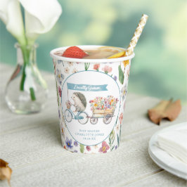 Vor Ort gezüchtete Igel Babydusche Blumenbecher Pappbecher