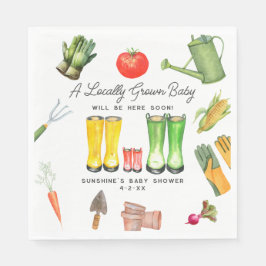 Vor Ort gezüchtete rote Boots Gemüsedusche Serviette