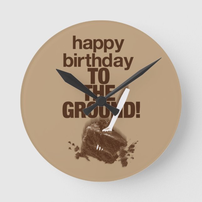 Vor Ort Runde Wanduhr (Vorderseite)