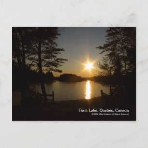 Vor Sonnenuntergang Postkarte