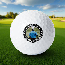 Vor-Tee & Still Swinging 40. Geburtstag Foto Golfball