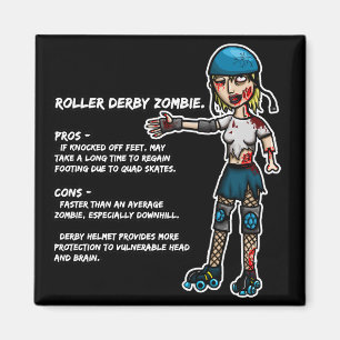 Vor- und Nachteiles-Rollen-Derby-Zombie Magnet