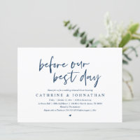 Vor unserem besten Tag, Hochzeit Probe Dinner Invi